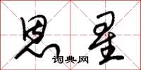 朱锡荣恩星草书怎么写