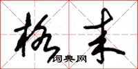 朱锡荣格来草书怎么写