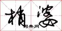 朱锡荣梢婆草书怎么写