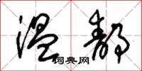 朱锡荣温静草书怎么写
