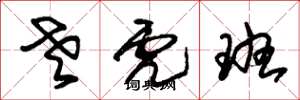 朱锡荣老虎班草书怎么写