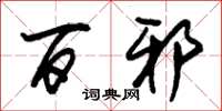 朱锡荣百邪草书怎么写