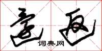 朱锡荣还返草书怎么写