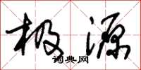 朱锡荣极源草书怎么写