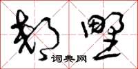 曾庆福郊野草书怎么写