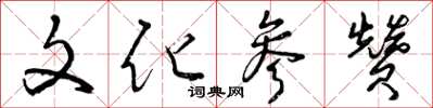 曾庆福文化参赞草书怎么写