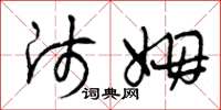 曾庆福师姆草书怎么写