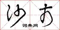 曾庆福沙市草书怎么写