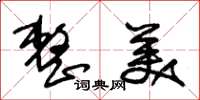 朱锡荣整美草书怎么写