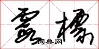 朱锡荣霞标草书怎么写