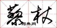 朱锡荣藜杖草书怎么写