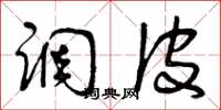 曾庆福调皮草书怎么写