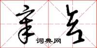 曾庆福章亥草书怎么写
