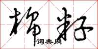 曾庆福棉籽草书怎么写