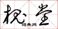 曾庆福槐堂草书怎么写