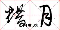 曾庆福蜡月草书怎么写
