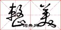 曾庆福整美草书怎么写