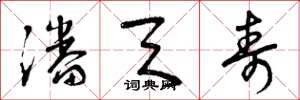 曾庆福潘天寿草书怎么写
