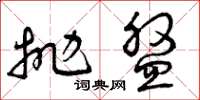 曾庆福抛盘草书怎么写