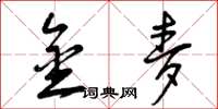 曾庆福金麦草书怎么写
