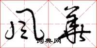 曾庆福風華草书怎么写