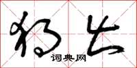 曾庆福独出草书怎么写