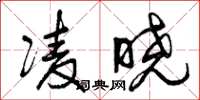 曾庆福凌晓草书怎么写