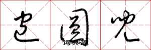 梁锦英包圆儿草书怎么写