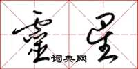 梁锦英灵星草书怎么写