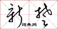 梁锦英新楚草书怎么写