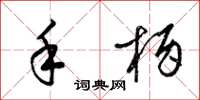 梁锦英手柄草书怎么写