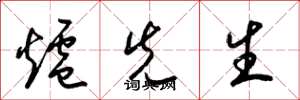 梁锦英炉先生草书怎么写