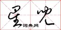 梁锦英星儿草书怎么写