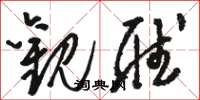 骆恒光观听草书怎么写