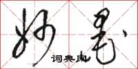 骆恒光妙墨草书怎么写