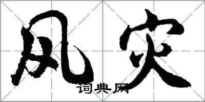 胡问遂风灾行书怎么写