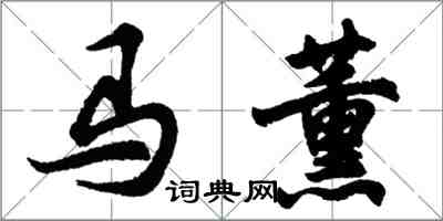 胡问遂马薰行书怎么写