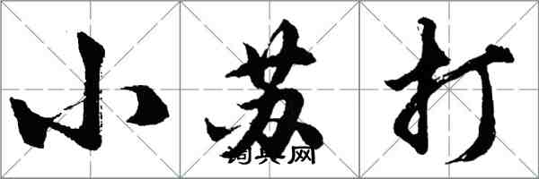胡问遂小苏打行书怎么写
