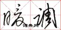骆恒光暖调草书怎么写