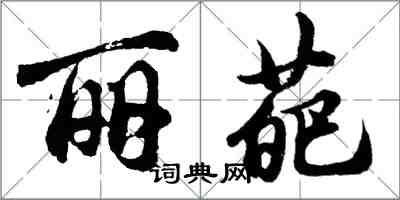 胡问遂丽葩行书怎么写