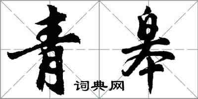 胡问遂青皋行书怎么写