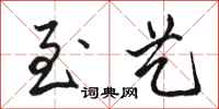 骆恒光至艺行书怎么写
