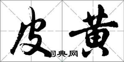 胡问遂皮黄行书怎么写