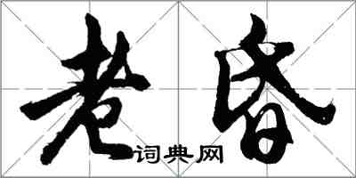 胡问遂老昏行书怎么写