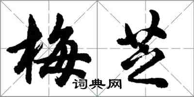 胡问遂梅芝行书怎么写