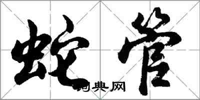 胡问遂蛇管行书怎么写