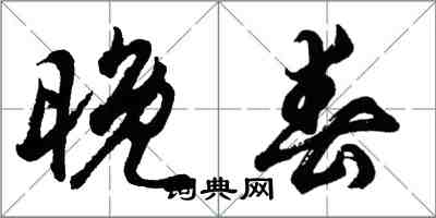 胡问遂晚春行书怎么写
