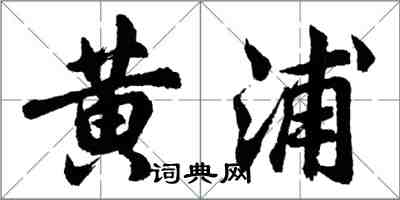 胡问遂黄浦行书怎么写