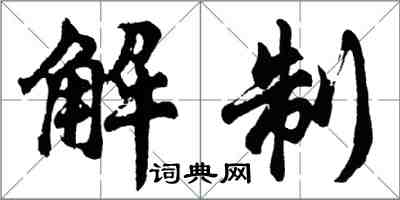 胡问遂解制行书怎么写