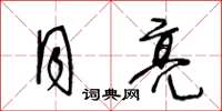 王冬龄月亮草书怎么写